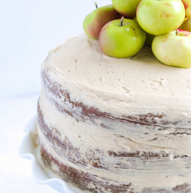 Apple Layer Cake With Bourbon Butterscotch Buttercream
