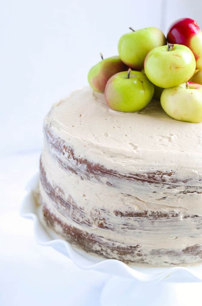 Apple Layer Cake With Bourbon Butterscotch Buttercream