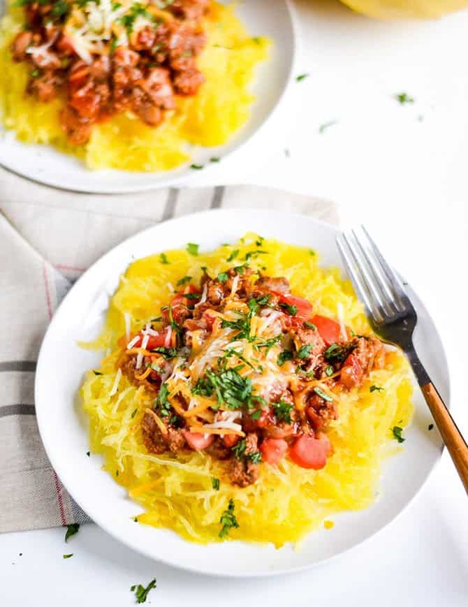 Low-Carb Instant Pot Taco Spaghetti Squash