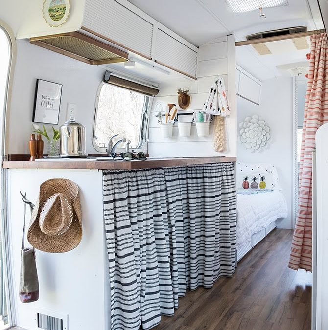 Living Beautifully in Her She Shed: How a Vintage Camper Became Her Personal Oasis