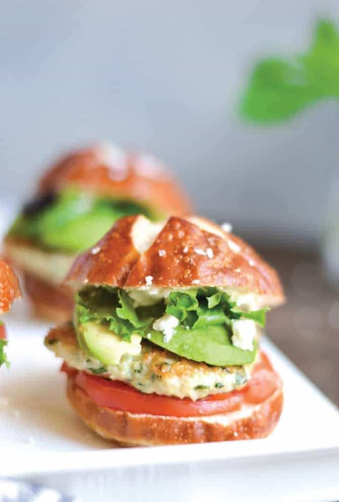 Green Goddess Chicken Salad Sliders