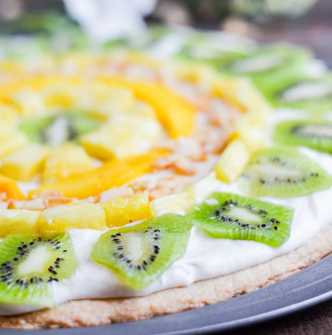 Tropical Fruit Pizza Perfect for Summer