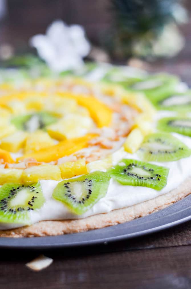 Tropical Fruit Pizza Perfect for Summer