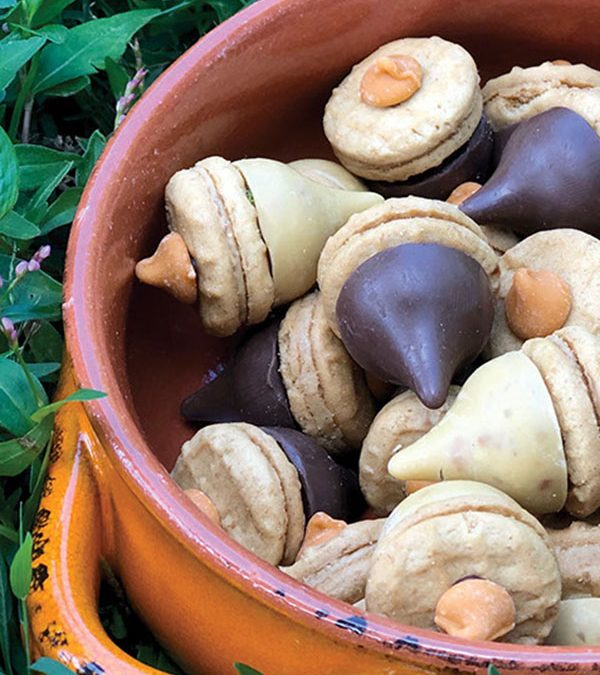 Oak Leaves & Acorns Shortbread Cookies