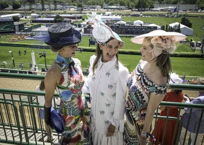 Sisters Wesley Reese and Devon Davis from Fort Worth, with mom, Cari Davis, center, who got the trip as a birthday gift.
