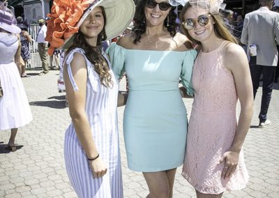Lola, Allison and AG Gibson, daughters and wife of KDF President Matt Gibson looking pretty in pastels.