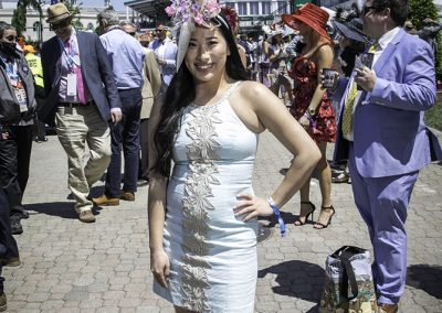 Hunter Kirby from Chicago in pretty pink and blue.